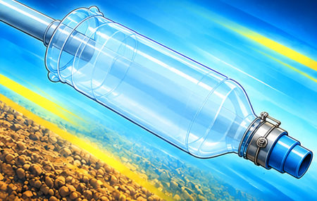 スコップ+ペットボトル法の説明イラスト